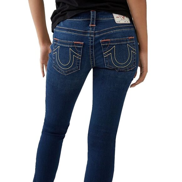 True Religion Stella XXX Low Rise Skinny fit Dark Wash Stretch Jeans Size 26 - Picture 12 of 13